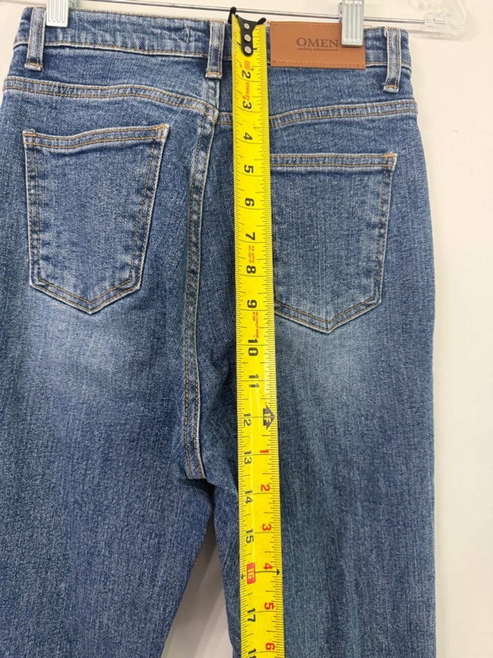 Omen by Ordinairement bootcut slight flare medium wash denim jeans Women’s Small - Picture 5 of 11